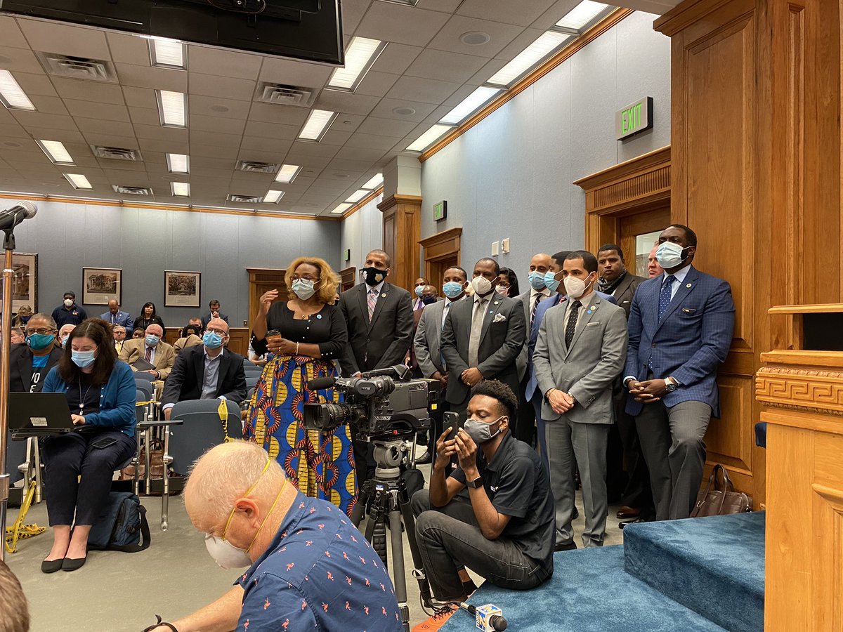 My colleagues supporting <a href="/jordan4justice/">Edmond Jordan</a> on closing on HB 51 re: qualified immunity today in civil law. We tried hard. #lalege