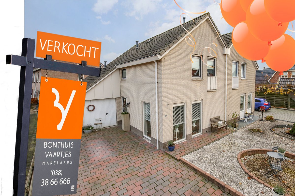 Ook de verkopers van Botter 13 in #Vollenhove maakten gebruik van onze dienstverlening. En met succes, want inmiddels is de woning VERKOCHT (onder voorbehoud). Gefeliciteerd