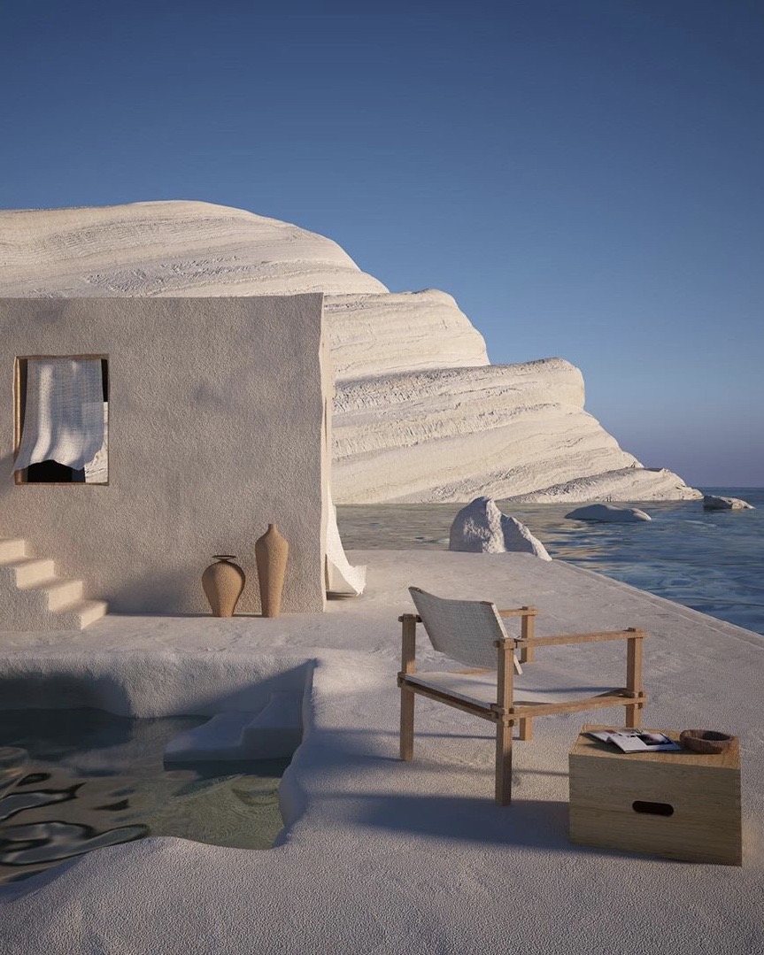 RoomPornCo's tweet photo. Villa Saraceni at Scala dei Turchi, Sicily, Italy.⁣⁣⠀
Designed by Riccardo Fornoni. https://t.co/luwksz8H0G