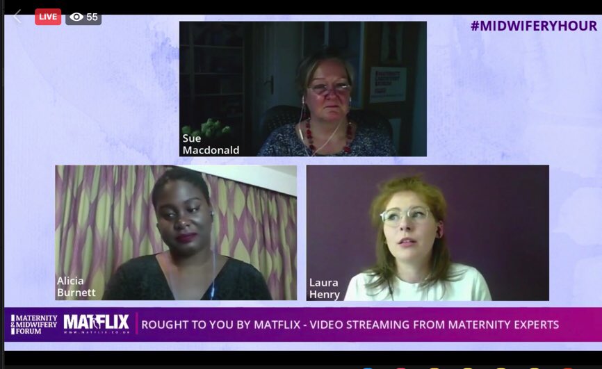 watchMATFLIX's tweet photo. Taking your questions on the #Maternity & #MidwiferyHour: @SueMacMidwife, @ABurnett_StMW and Laura Henry
TUNE IN NOW: https://t.co/tLOd2HAU8K
#midwifery #midwife #studentmidwife #midwives #ForTheMidwife #MidwiferyForum #MATFLIX #all4maternity #maternity #revalidation https://t.co/faThOvefEJ