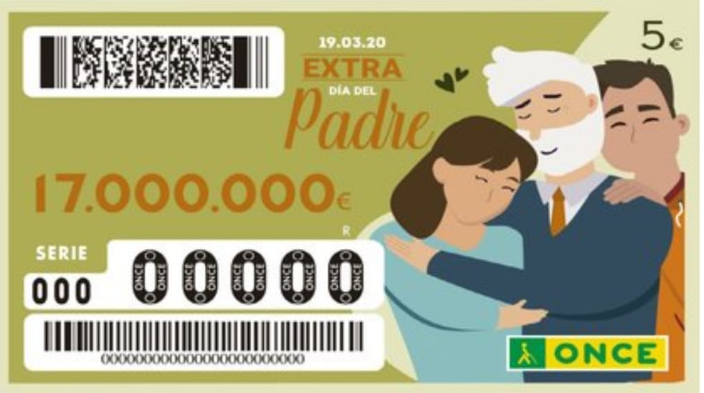 Hola a todos y todas, el próximo domingo 21 de junio a las 21:25 se celebrará el sorteo extraordinario de la ONCE del día del padre. Así que crucemos los dedos para que nos toque el cupón que pudimos comprar en el casal, antes del confinamiento. Suerte a todos y todas!!!!!🤞🏻🍀