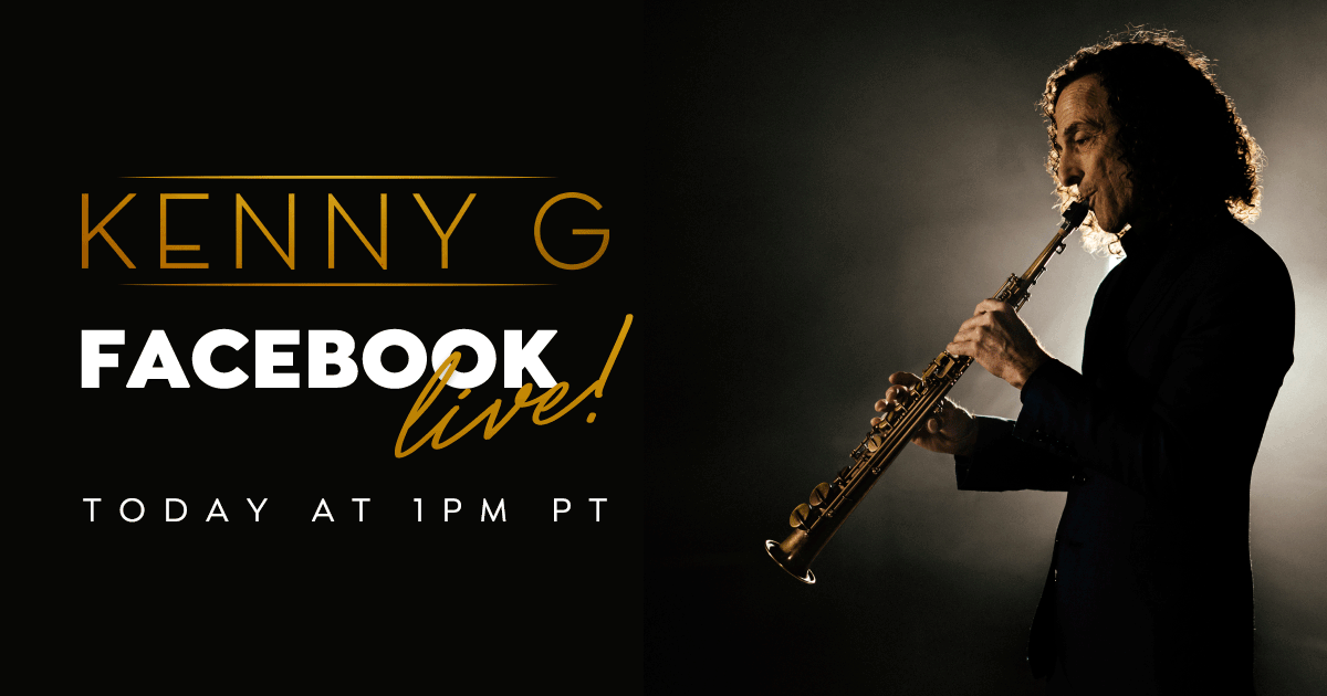 kennyg's tweet image. I’m hanging out with you live on Facebook in one hour 🎷 Tune-in at 1pm PT. facebook.com/KennyG