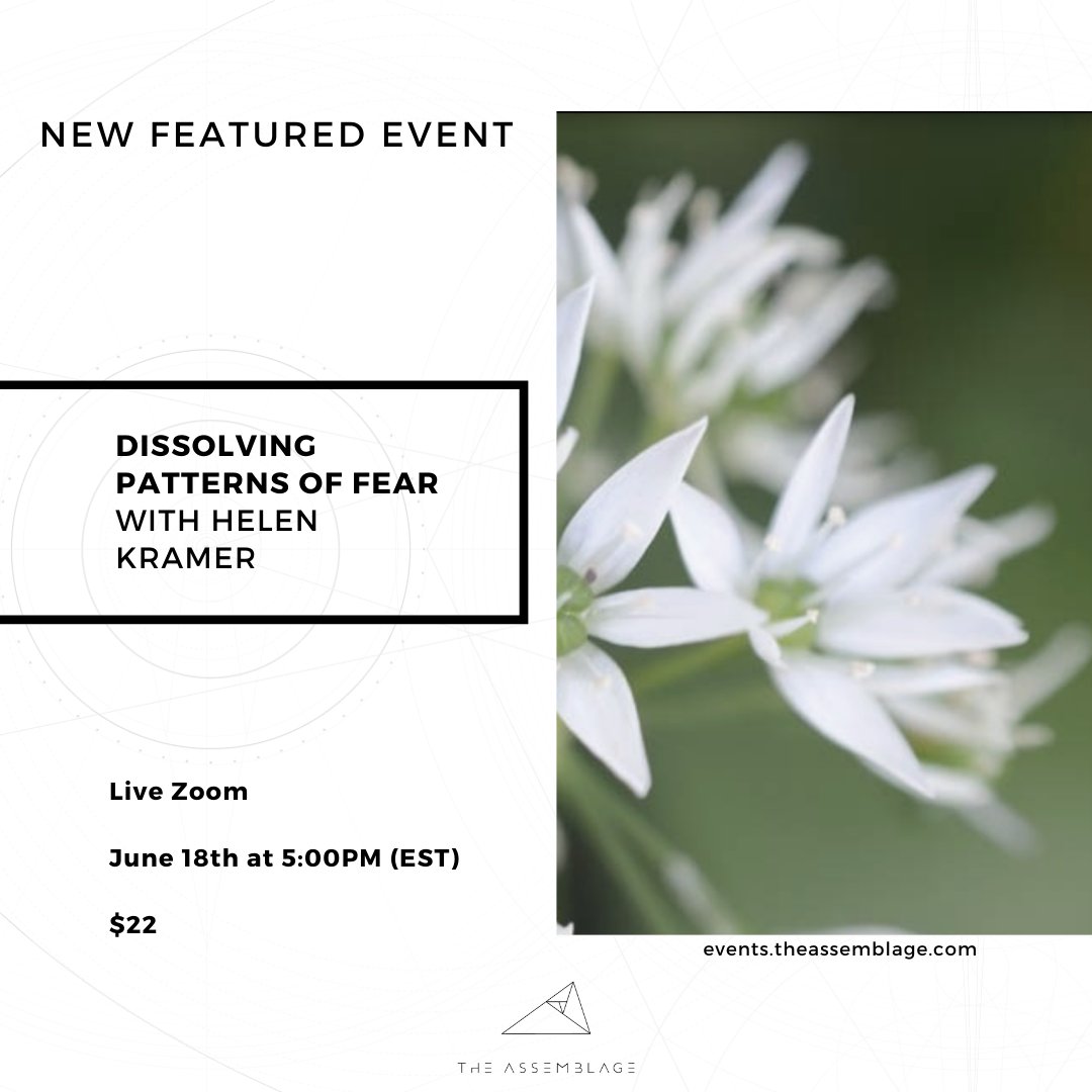 Mark your calendars for tomorrow's featured event, Dissolving Patters of Fear.

In this workshop, Helen will provide you with a comprehensive understanding of both the physiological and social interferences to living an empowered and fearless life.

ow.ly/3sYy50A832u