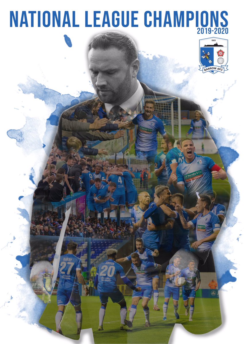 BarrowAFC's tweet photo. The man who made it all happen.

Our Gaffer 💙

#OnOurWay
#BarrowsGoingUp https://t.co/PAvawyE29o