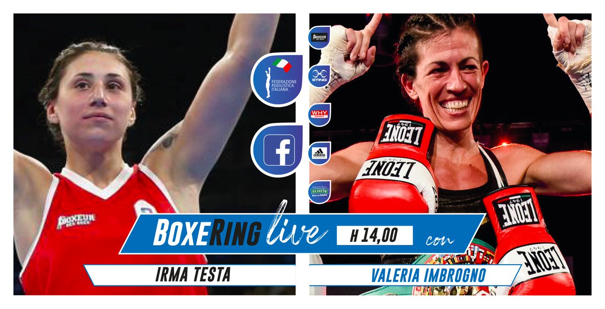 FPIBoxe's tweet photo. 🥊 RUBRICA LIVE #BOXERING
➡️ DIRETTA SU FACEBOOK FPI
➡️ PUNTATA 15 Ospiti l'Azzurra #IrmaTesta & la Campionessa Pro #ValeriaImbrogno
🗓 18/6 H 14.00 https://t.co/WgcXKsI2B8