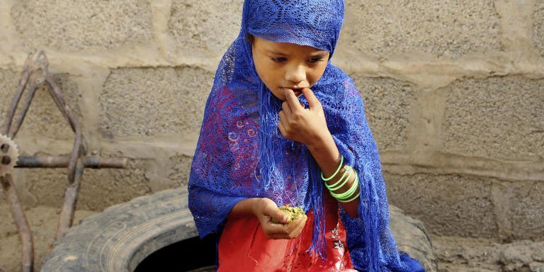 Children be eating LEAVES just to try and survive