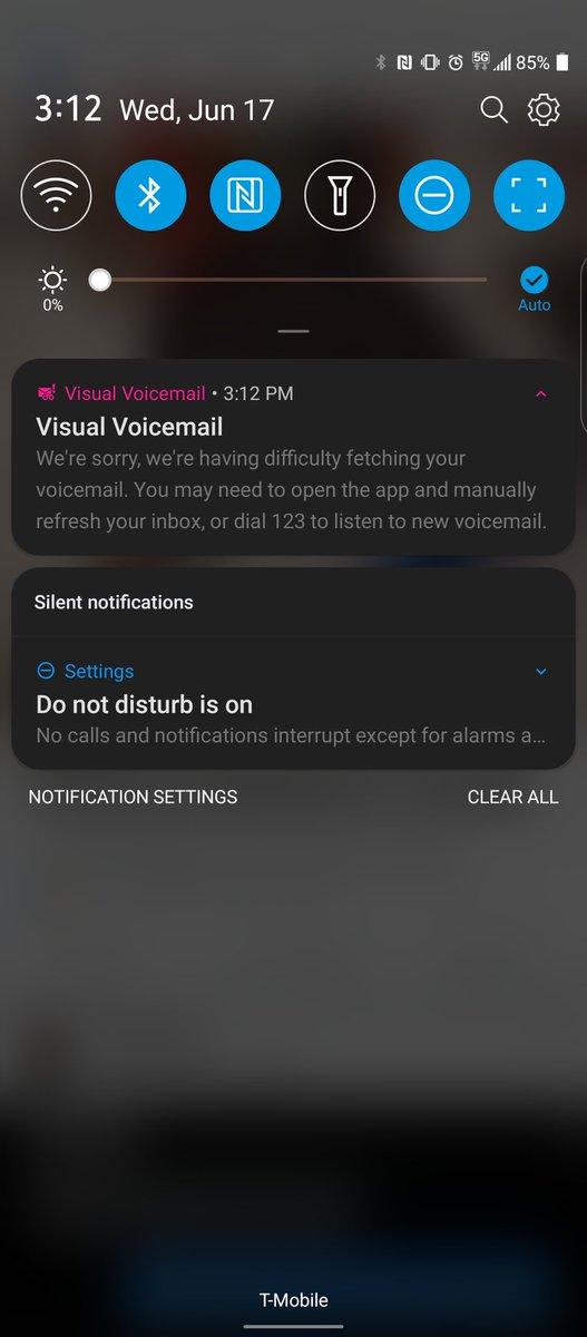 Blacknight2332's tweet image. Years and years later same issues, sorry app. #TMobile #VisualVoicemail
