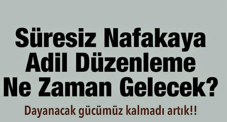 kuzun09's tweet photo. @drbetulsayan @sertac_TR @AKPartiSPBGM @AKPartiSPBGM Komisyon Raporundaki #SüreliNafaka ve süre bitiminde ise #NafakaFonu @TBMMGenelKurulu
'nda yasalaşmalı. Boşandığı eski eşe ÖMÜRBOYU #SüresizNafaka yıkılmamalıdır.@trbiaplatformu @ailevecalisma @adalet_bakanlik 
https://t.co/wxasK4JWQ8 › sirasayi › donem26 › yil01 https://t.co/m3t8ELw1tB