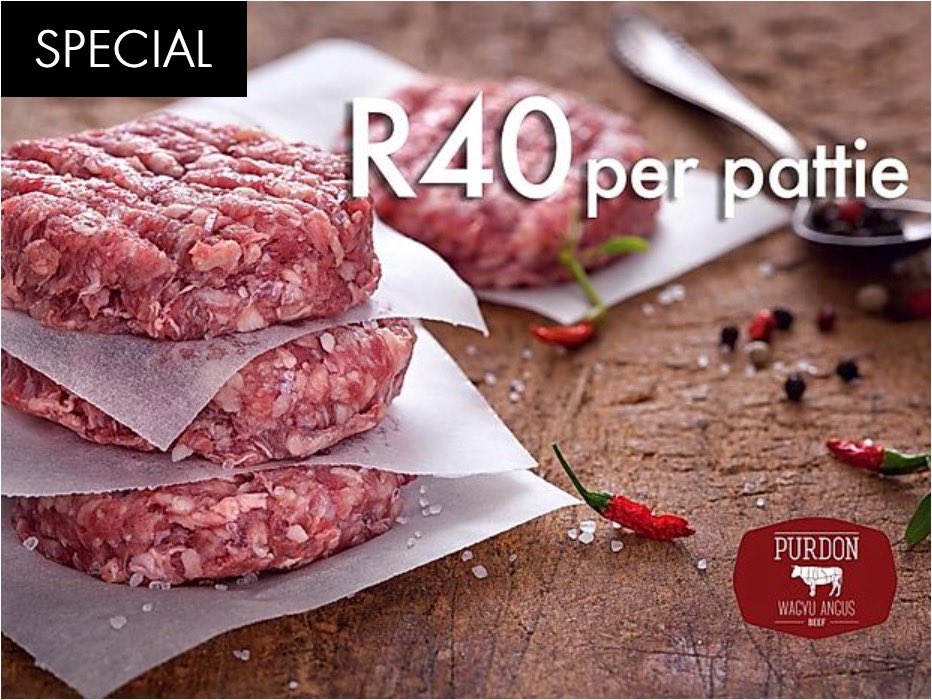 BlakesFineFoods's tweet photo. Here we go B🍔rger L❤️vers...get 2kgs (10 x patties) Wagyu burgers for ONLY R400. Now that's a deal! 😉
Special last till end of June. Don’t miss out!!!! 

#sophiasonlinedeli #blakesfinefoods #purdonwagyu #burgerlovers #junespecial #onlineshopping #orderin #dontmissout https://t.co/9tAOgSI35P