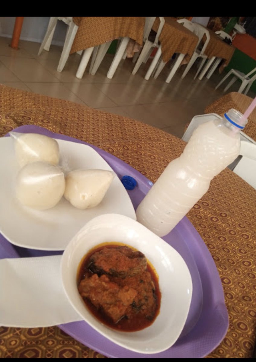 Pounded Yam Empire and Lounge Pounded lovers get in here with a gourd of fresh Palmwine Opposite Palms Mall Oluyole
