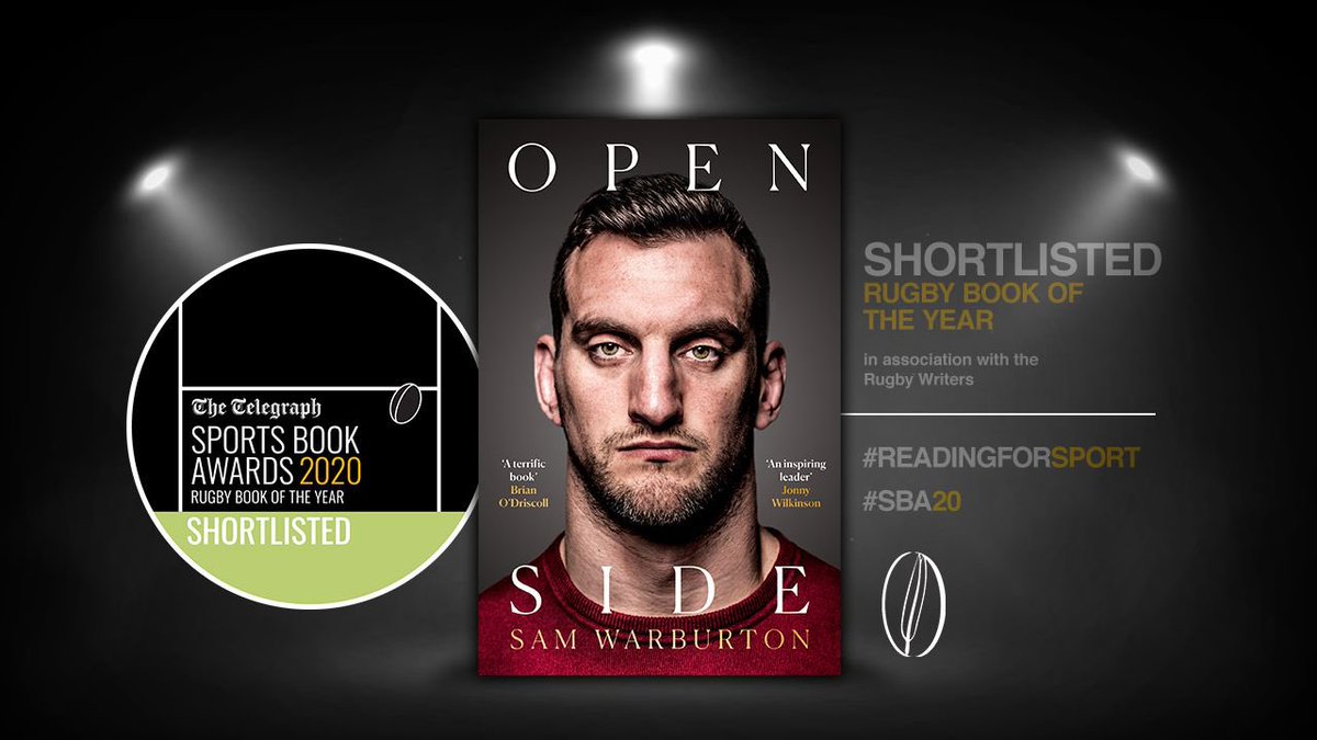 Thanks @sportsbookaward for nominating ‘Openside’ for Rugby Book of the Year, in association with the Rugby Writers 😃 #ReadingForSport #SBA20