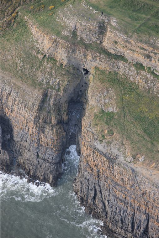 Concealed from the world in a cleft in the Gower Peninsula's rugged sea cliffs, the clandestine Culver Hole is virtually invisible from the Wales Coast Path above.A magical medieval walled sea cave, Culver Hole is steeped in folk tales of pirates and hidden treasure.THREAD 