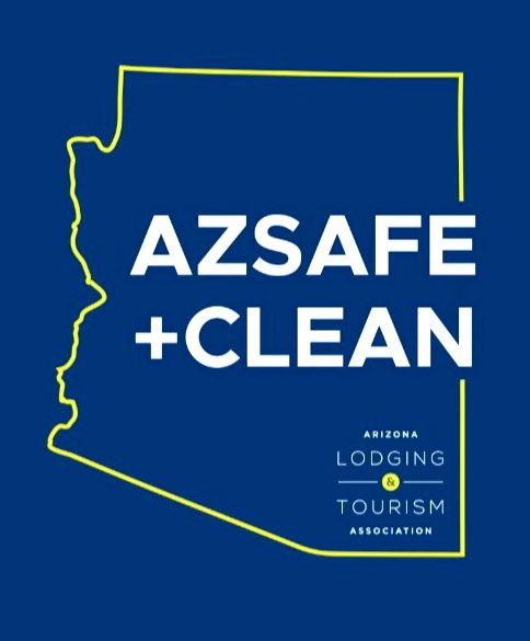 _AZLTA_'s tweet photo. Businesses are starting to reopen to accept leisure travel - are you ready? Promote your property as #AZSAFE+Clean w/ AZLTA’s guidance, checklist and self-certification for AZ hotels. Give your employees & guests assurance for a safe+clean stay. Learn more https://t.co/5su5JNV2nV https://t.co/Jw9IjD2PUj