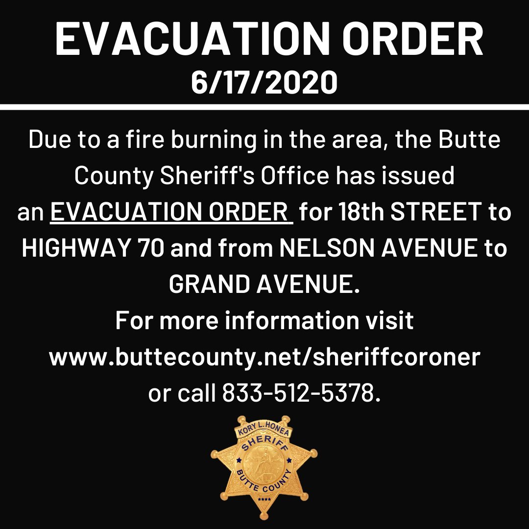 Butte County Sheriff tweet media