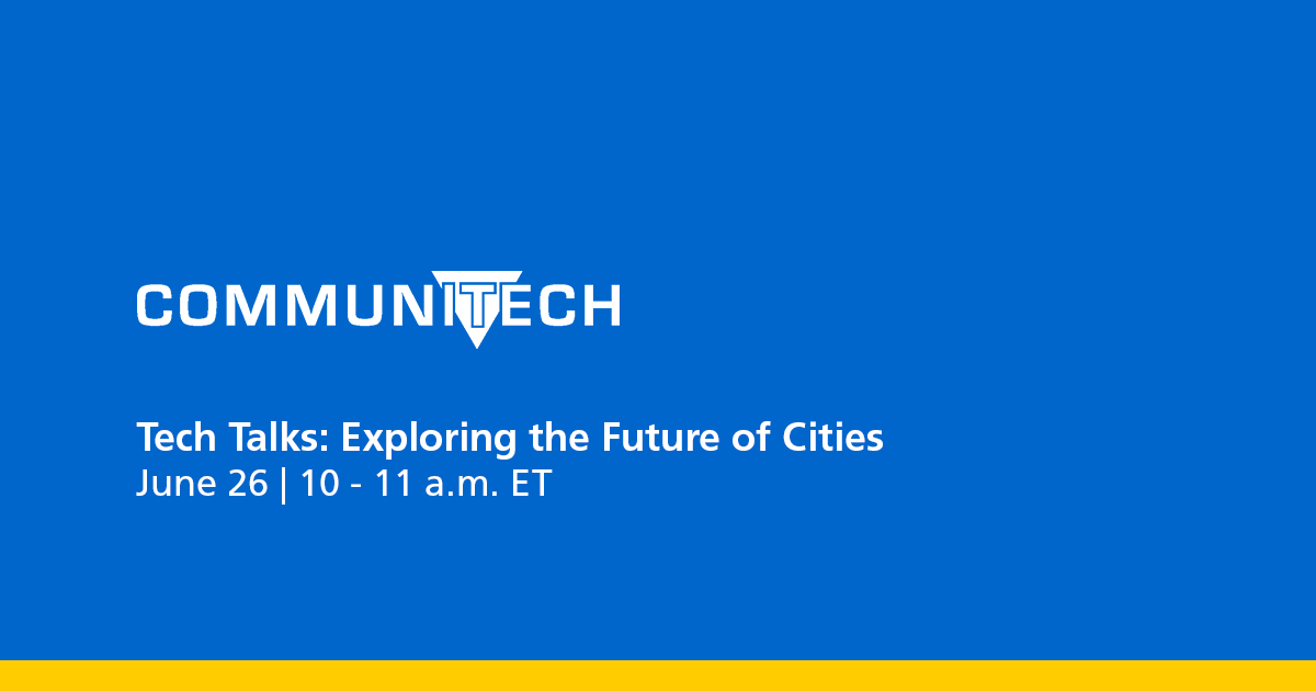 Join Communitech on June 26, as a panel of experts explore the opportunities, challenges and risks we face in building our future cities.

👉Register today to join the conversation and gain a better understanding of how we can navigate the path forward: buff.ly/30UwKlk