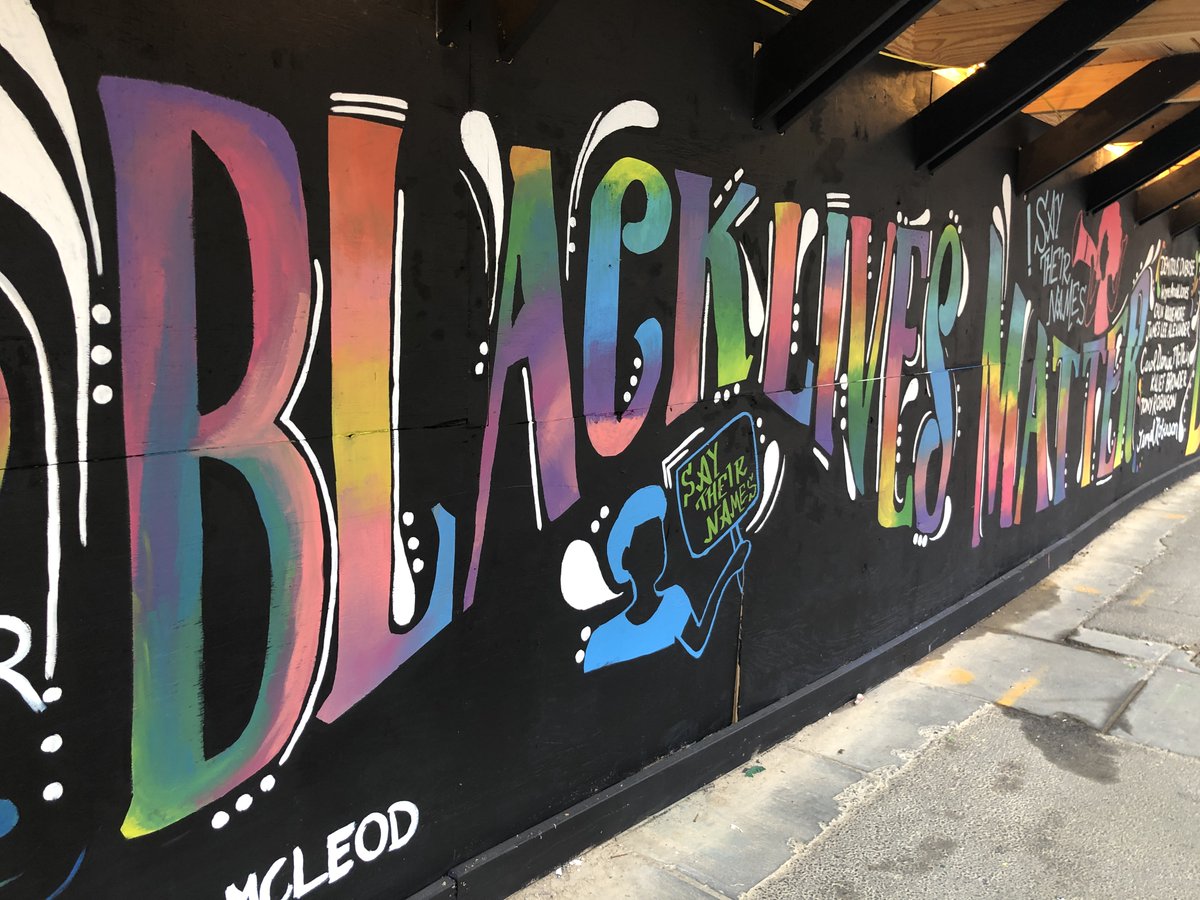 Darkitect1's tweet photo. Black Lives Matter mural at Collection14 project (2100 block of 14th Street NW) https://t.co/O1iNANDLDj