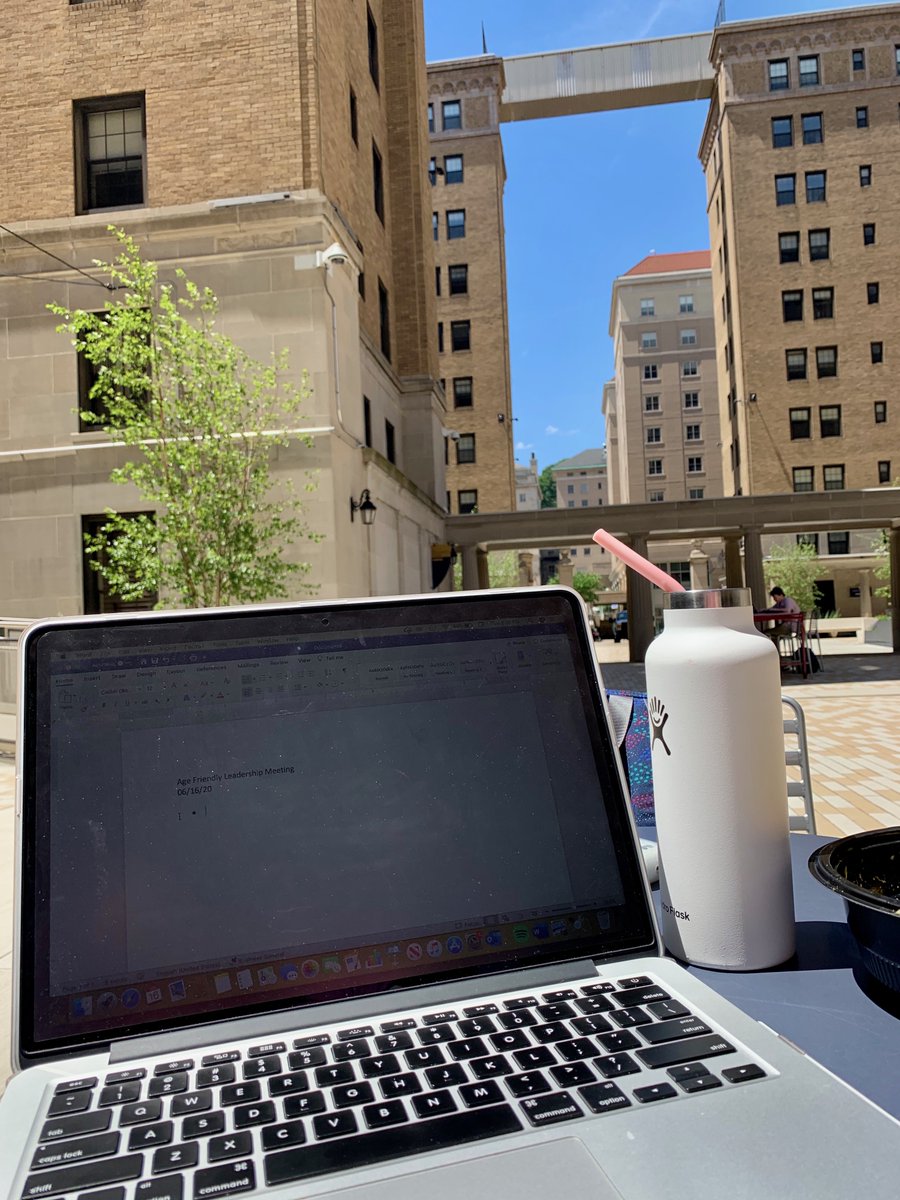 It was a beautiful day yesterday to take the *virtual* Age-Friendly Leadership Meeting outside! Lots of exciting things coming your way soon!