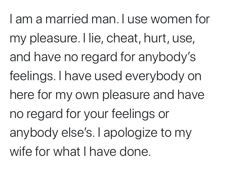 CW: abuseThis is what he wrote. What we got was:“You’re being too hard on yourself”“You’re not that bad, everyone makes mistakes.”“He’s really not a bad guy, you should take him back.” When someone tells you who they are, believe them.