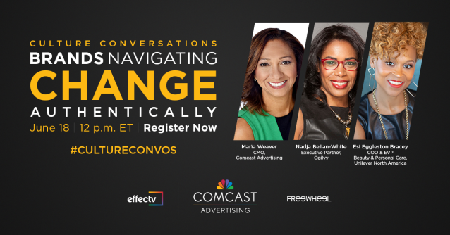 JennTibbs's tweet photo. Brands all over the world are taking a stand on racial inequality and social injustice. Register for @ComcastAd's webcast on 6/18 to find out how top brands and agencies have navigated being both vocal and culturally aware. #CultureConvos #ComcastEmp https://t.co/ZliAGIEaqo https://t.co/zLSKt0Qppz