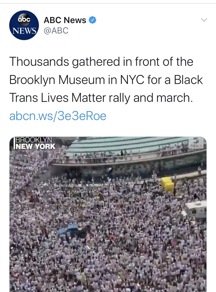 Were there no health experts concerned about this other rally,  @ABC? Your own footage looks pretty dramatic.