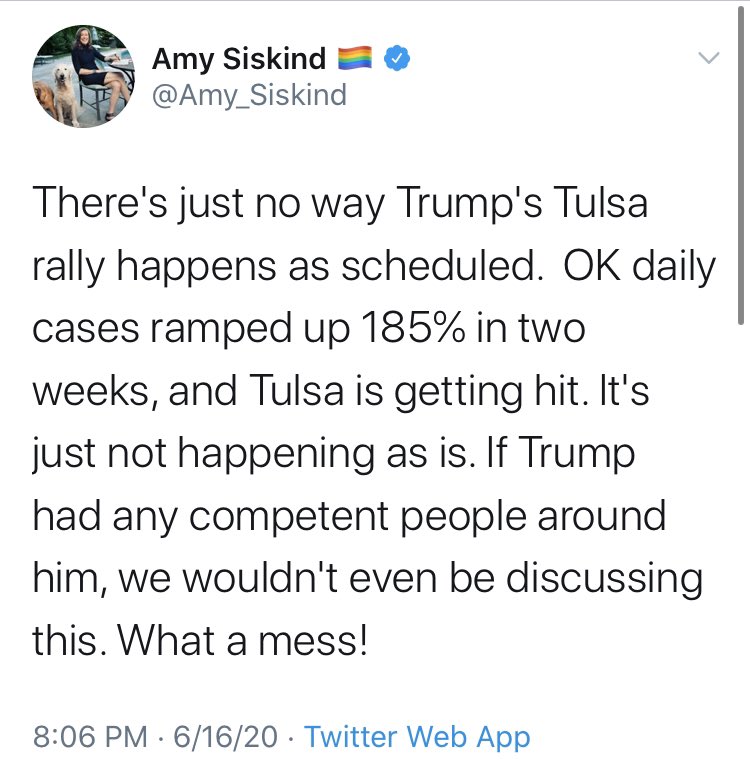 Here’s  @Amy_Siskind, taking part in a protest that surely isn’t social distancing safe, and gawking at another that obviously isn’t.