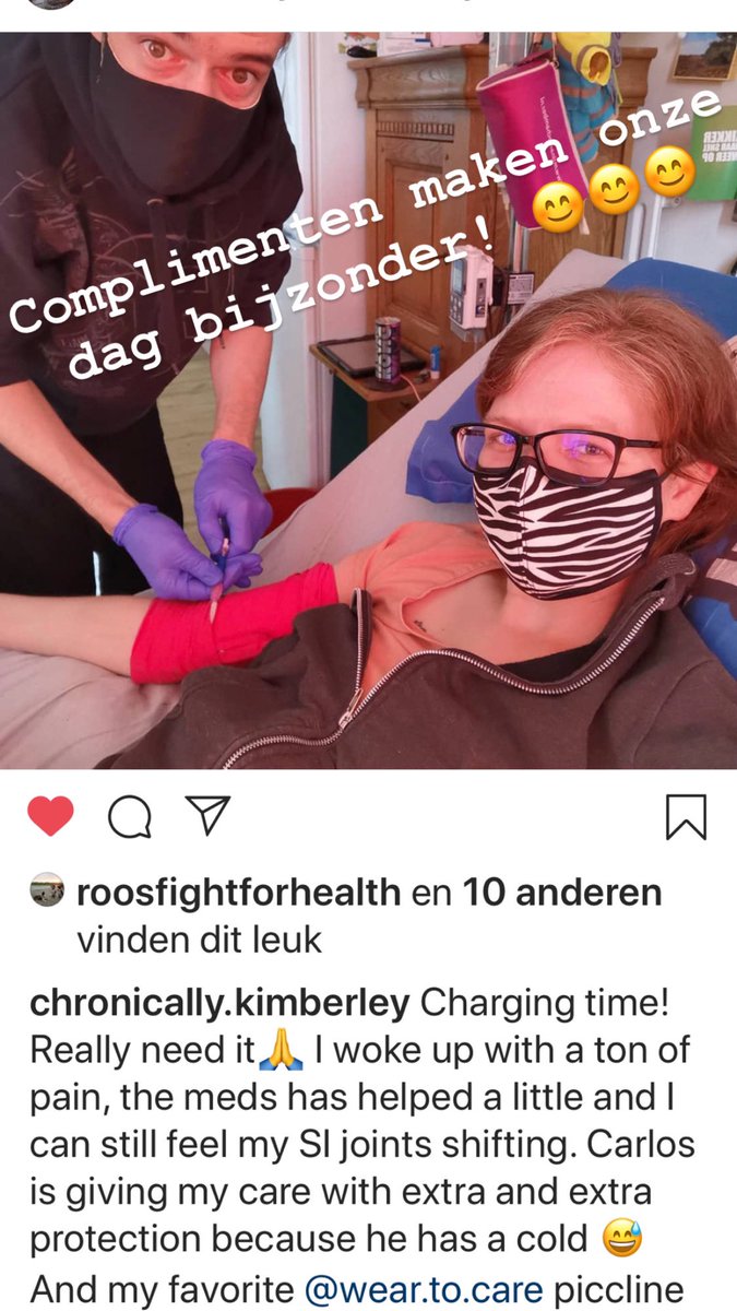 We krijgen altijd zoveel motivatie door tevreden patiënten. Er komen mooie nieuwe producten aan, de inspiratie komt van ... juist patiënten. Dat is waar alles om draait. #PatientCare #weartocare #picclijn #chemo #tpv #antibiotics #lyme #darmfen #hartfalen #chronischziek