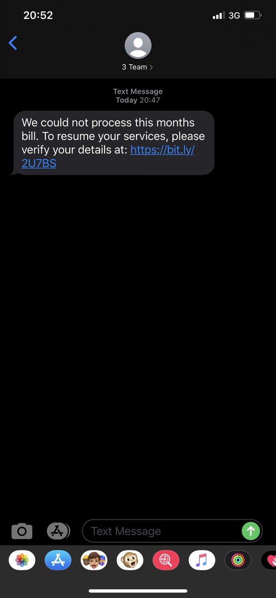 Sightonet's tweet image. @ThreeUK @ThreeUKSupport nice little scam text I got from #notthree