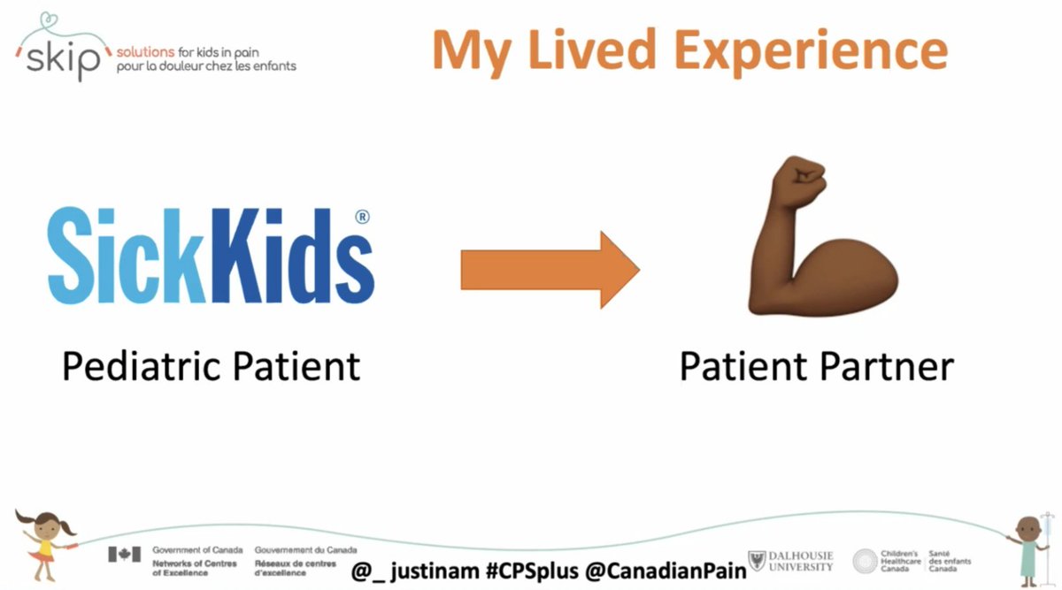 Such valuable perspectives on chronic pain from patient partners like <a href="/_justinam/">Justina Marianayagam, MD</a> given <a href="/CanadianPain/">Canadian Pain Society</a> webinar. Experiences even applicable to other chronic conditions during #COVID19 ; the loss of "movement [as] medicine" and risks of traveling to access medical care #CPSPlus