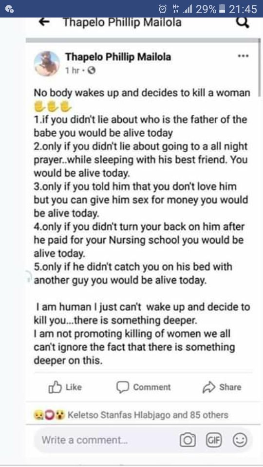 ClementCooler's tweet photo. Am not promoting killing of women and abuse. https://t.co/fbtsrUVXrG