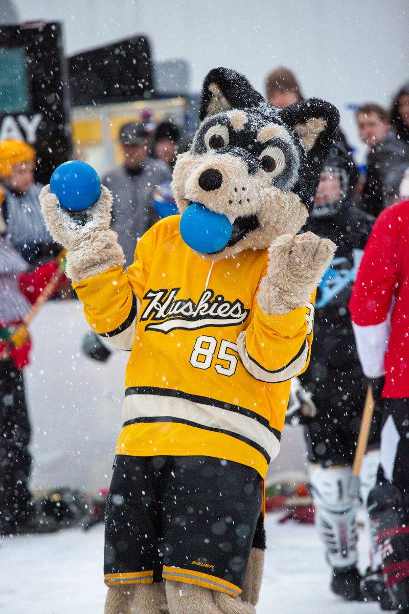 Michigan Tech On Twitter Because Who Else Is Gonna Fetch Your Broomball Ball Nationalmascotday Blizzardthusky