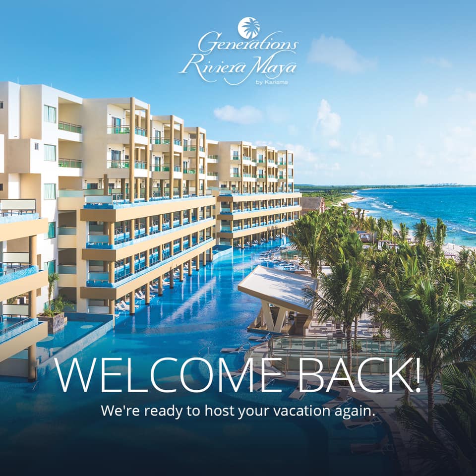 GenerationsRsrt's tweet image. Welcome back home! Check out our official Facebook page for our live-streaming of the first family checking-in at Generations Riviera Maya. bit.ly/2BkToJ6 #GenerationsTogether