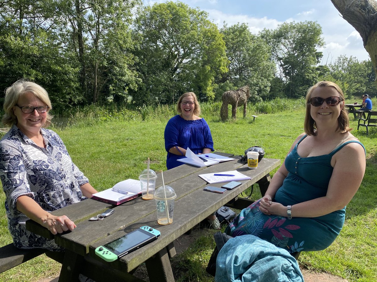 Ward05Ward11's tweet photo. LMS outdoor team meeting , not seen each other for 3 months #improvisation #greattocatchup lots of ideas generated β¦@BeckyCopeland1β© β¦@HCVMaternityβ© https://t.co/9Tj8WMlca5