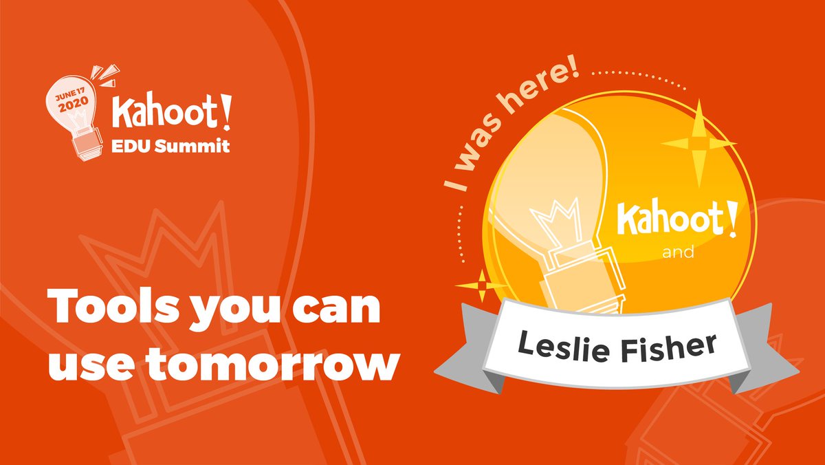 Immersive Reader, <a href="/MicrosoftEDU/">Microsoft Education</a> and <a href="/GetKahoot/">Follow @Kahoot</a> 
with Leslie Fisher  #KahootEDUSummit 👏