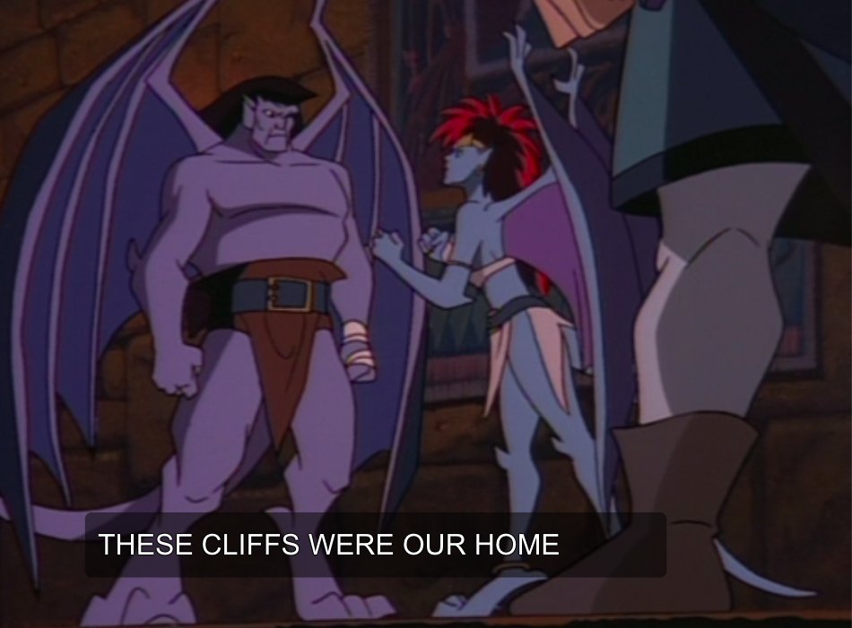 So the humans have stripped the gargoyles of their rights and made them second-class citizens in their own territory??? Gee good thing that this is just in fantasy and not in real life..........