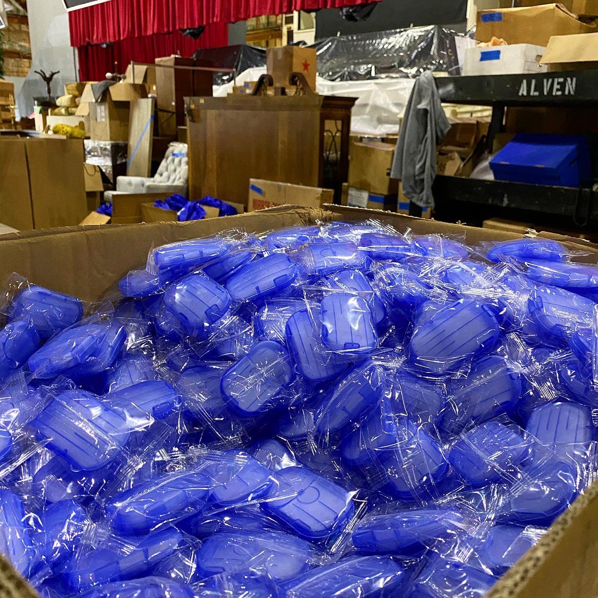 FoxStudioLot's tweet photo. Making ‘Welcome Back’ swag bags for our employees to return safely to the workplace.
#fox #welcomeback #foxstudiolot #foxbacklot #foxcares https://t.co/dvnnRfT2kX