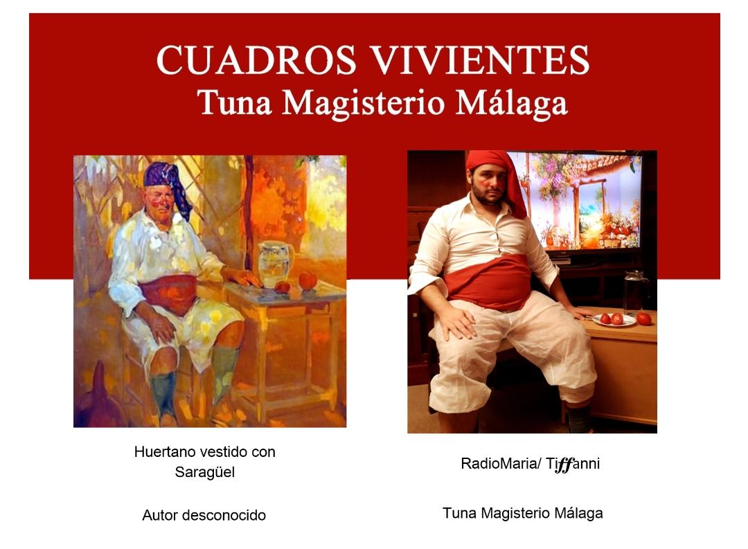 TunaMLG's tweet photo. Seguimos con los cuadros vivientes, hoy nuestro compañero "RadioMaría" recrea el cuadro "Huertano vestido con Saragüel" de autor desconocido.
#tuna #tunamagisteriomalaga #europe #spain #malaga #arte #cuadrosvivientes https://t.co/tzoF6mGkO7