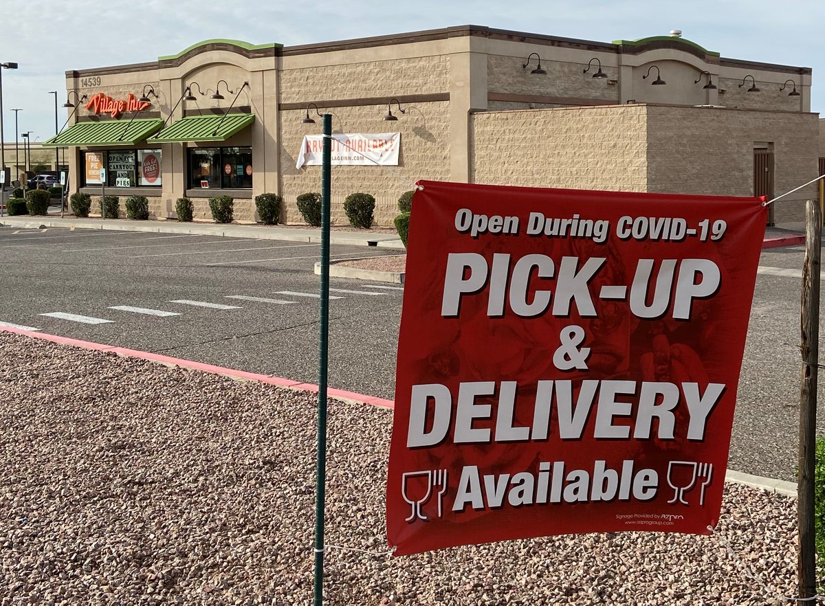 SurpriseEconDev's tweet photo. Join today’s #SuperstarOfSurprise Village Inn for a slice of pie! Today is free pie day at our local Village Inn, receive a slice with an entrée when dining in! Order for pickup/delivery (excluding specials) as well as dine-in. Look for their red banner along Grand! #SeeRedGetFed https://t.co/N2ULQFaVt6