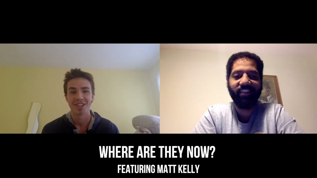 Enjoyed catching up with <a href="/qocougarsbball/">CougarsBball</a> legend and Assumption College standout Matt Kelly youtu.be/hKPtcBHYc-g