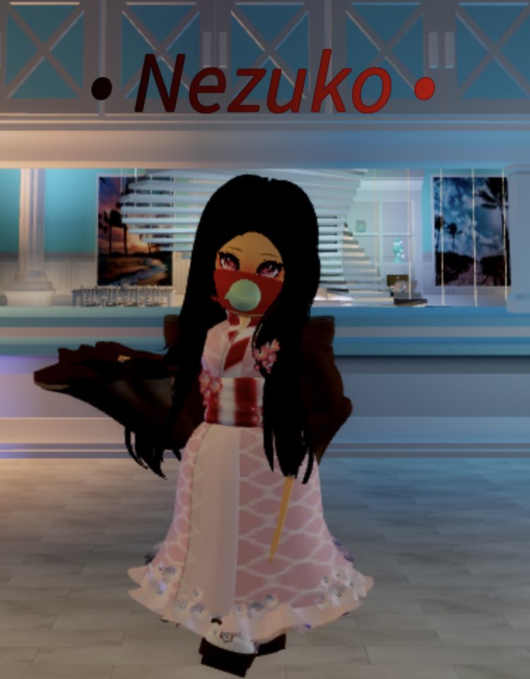 Nezuko Roblox Avatar Nezuko Roblox Demon Slayer Kimet