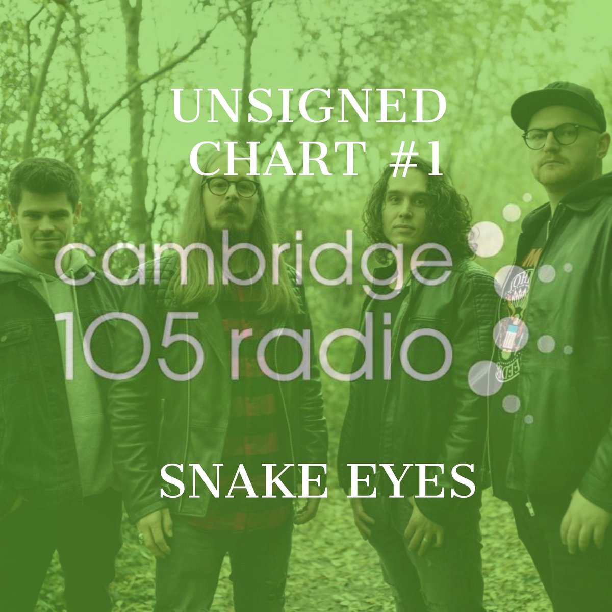 We are completely humbled and honoured that "Snake Eyes" is the @cambridge105 Unsigned Chart #1  this week! 🎉 We would like to thank each and every one of YOU that voted for 👏 We can't wait to see you all down the front at a show as soon as possible🤘🐍👀 #newmusic #1record