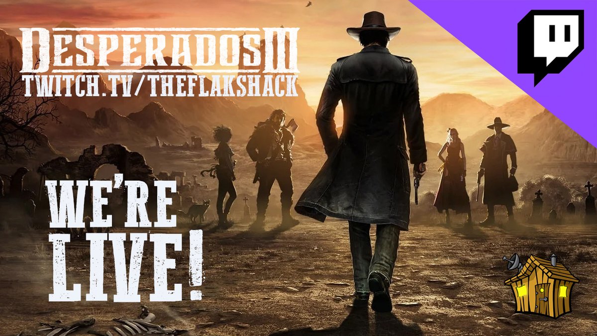 TheFlakShack's tweet photo. We're LIVE on TWITCH!! Flakkity is playing Desperados III on this Wild West Wednesday! Saddle up and join us in the chat!!

Click to watch! -> https://t.co/8uvZkl92jj

#TheFlakShack #Twitch #RTS #TwitchAffiliate #DesperadosIII https://t.co/aWWQOa5vxm