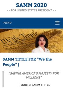 NMConstitution's tweet photo. NOW is YOUR Chance! Meet CPNM Presidential Candidate Sheila "SAMM" Tittle - https://t.co/LYnRLBlF7u https://t.co/1yGWsyM5o4