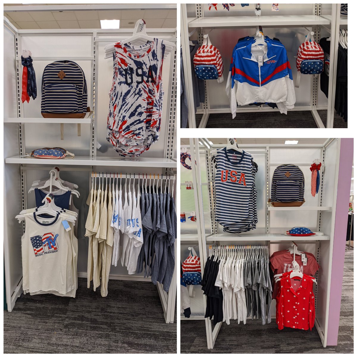 VM_Connor's tweet image. Come to #T2186 for your Americana look!! I had so much fun with this presentation!! #VisualMerchandising #TargetStyle #WorkSomewhereYouLove @Bryjudy @Matt_Mc_3 @DZeppuhar @madeleinepm23