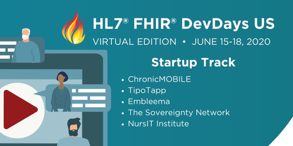 Today at #HL7 #FHIRDevDays: Don't miss the Startup Track at 2:45 pm ET featuring five startup healthcare companies pitching their story using #FHIR: bit.ly/30Xuo5r #healthIT