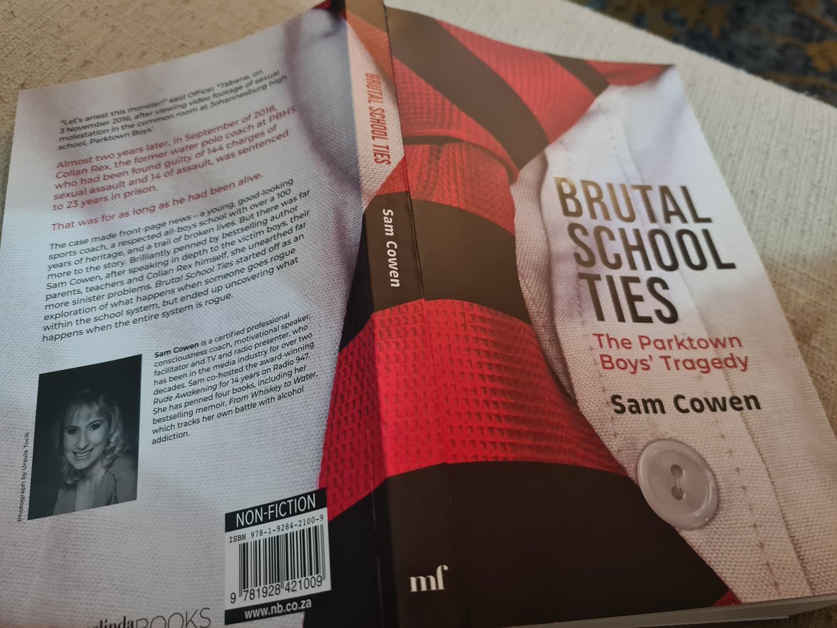 I also recommend this chilling new book by Sam Cowen, Brutal School Ties- The Parktown Boys' Tragedy, from which I'll quote tomorrow. I don't agree with everything but Sam did a STUNNING job of capturing the painful stories of many survivors. 

Chat 9am tomorrow on <a href="/Radio702/">702</a>