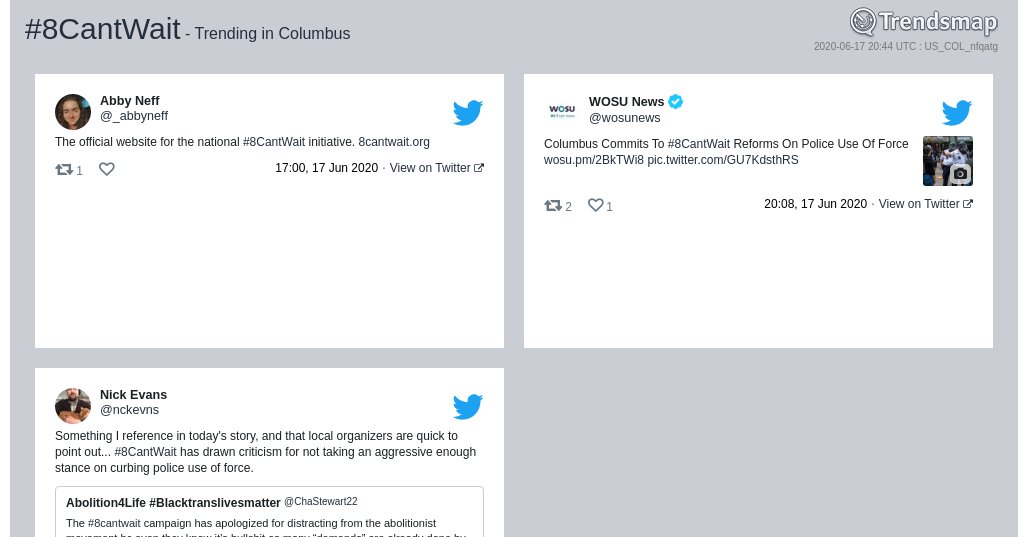 TrendsColumbus's tweet photo. #8cantwait is now trending in #Columbus

https://t.co/EkiOOw7W3Q https://t.co/8382zq2Nnr