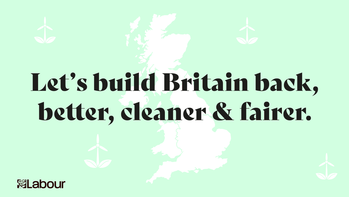 This is a recurring theme; we also have the Build Britain Back posts. The slogan doesn’t make any sense, the map of the UK doesn’t stand out against the light green and the Serif font does not fit the party brand at all. Serifs are more traditional, not modern, or forward-looking