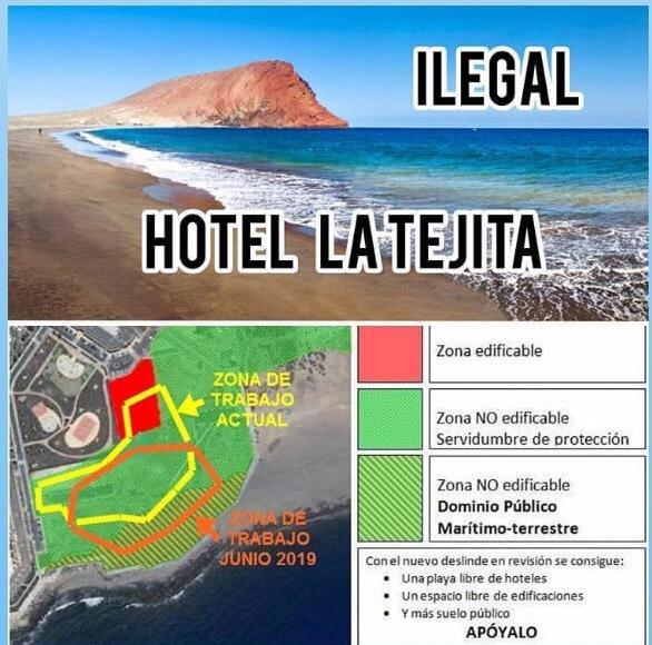 sergioarona's tweet photo. Hotel ilegal. #SalvarLaTejita https://t.co/kL3S6pBv8l