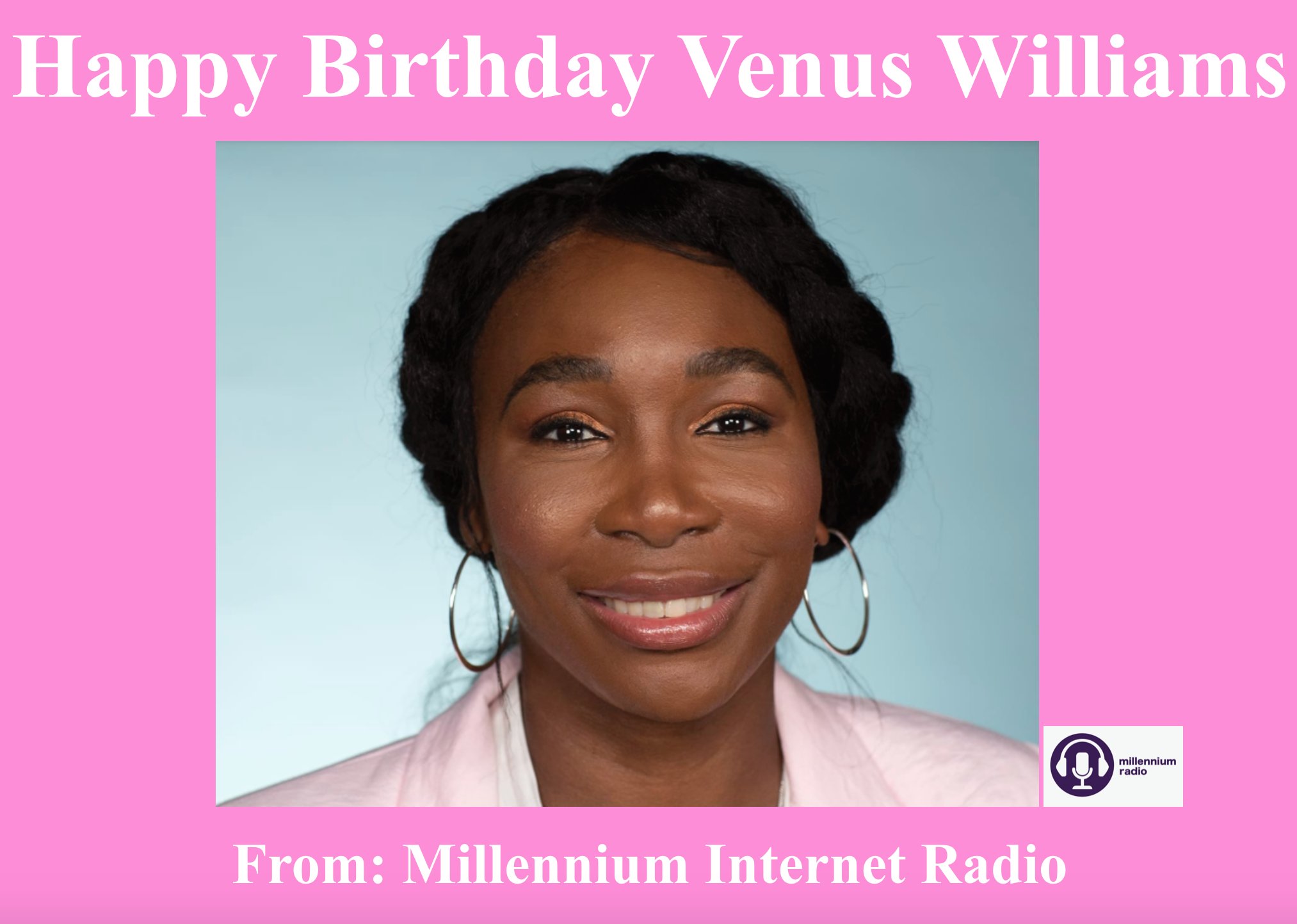 Happy Birthday to professional tennis player Venus Williams!! 