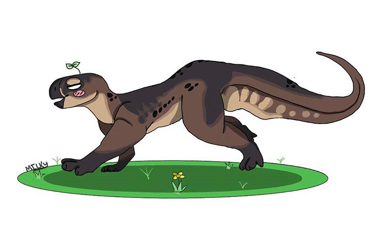 CorgiStation's tweet photo. 💖 Baby Teno from the Isle in celebration of the recode tomorrow! 💖
#dinosaur #theisle #cute #art #drawing #game https://t.co/Yv2U1hY0OB